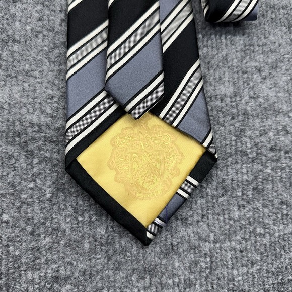 Donald J. Trump Signature Gray‎ & Black Silk Tie–Classic Stripe Power - Picture 4 of 6